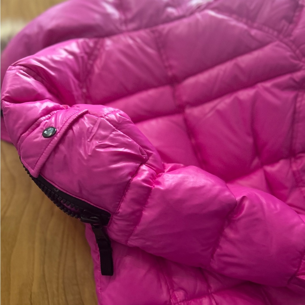 SAM. Pink Puffer with FUR hood size 4T MAKE AN OFFER - Picture 5 of 6